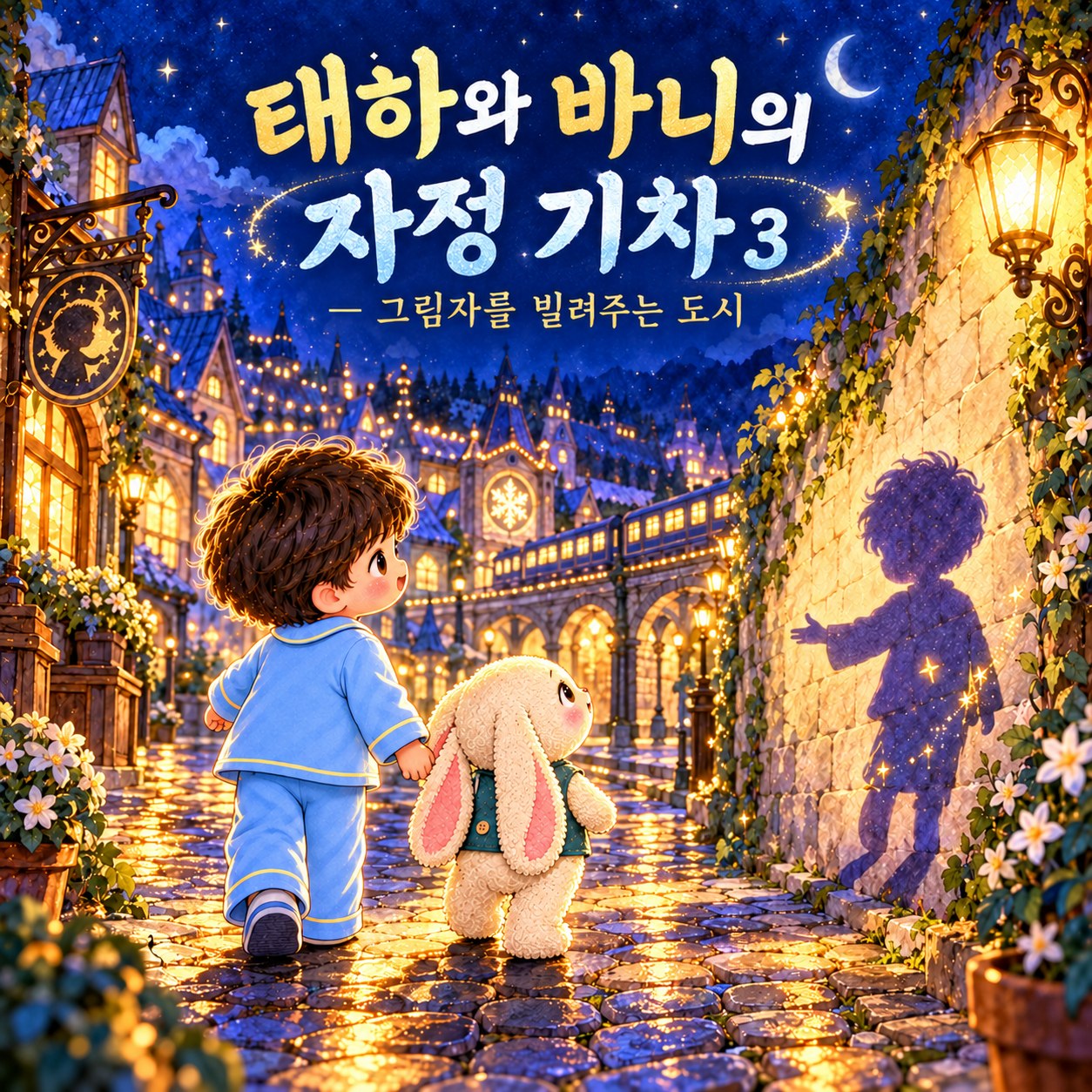 태하와 바니의 자정 기차 3 — 그림자를 빌려주는 도시 표지