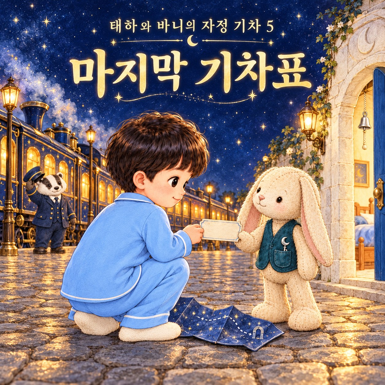 태하와 바니의 자정 기차 5 — 마지막 기차표 표지