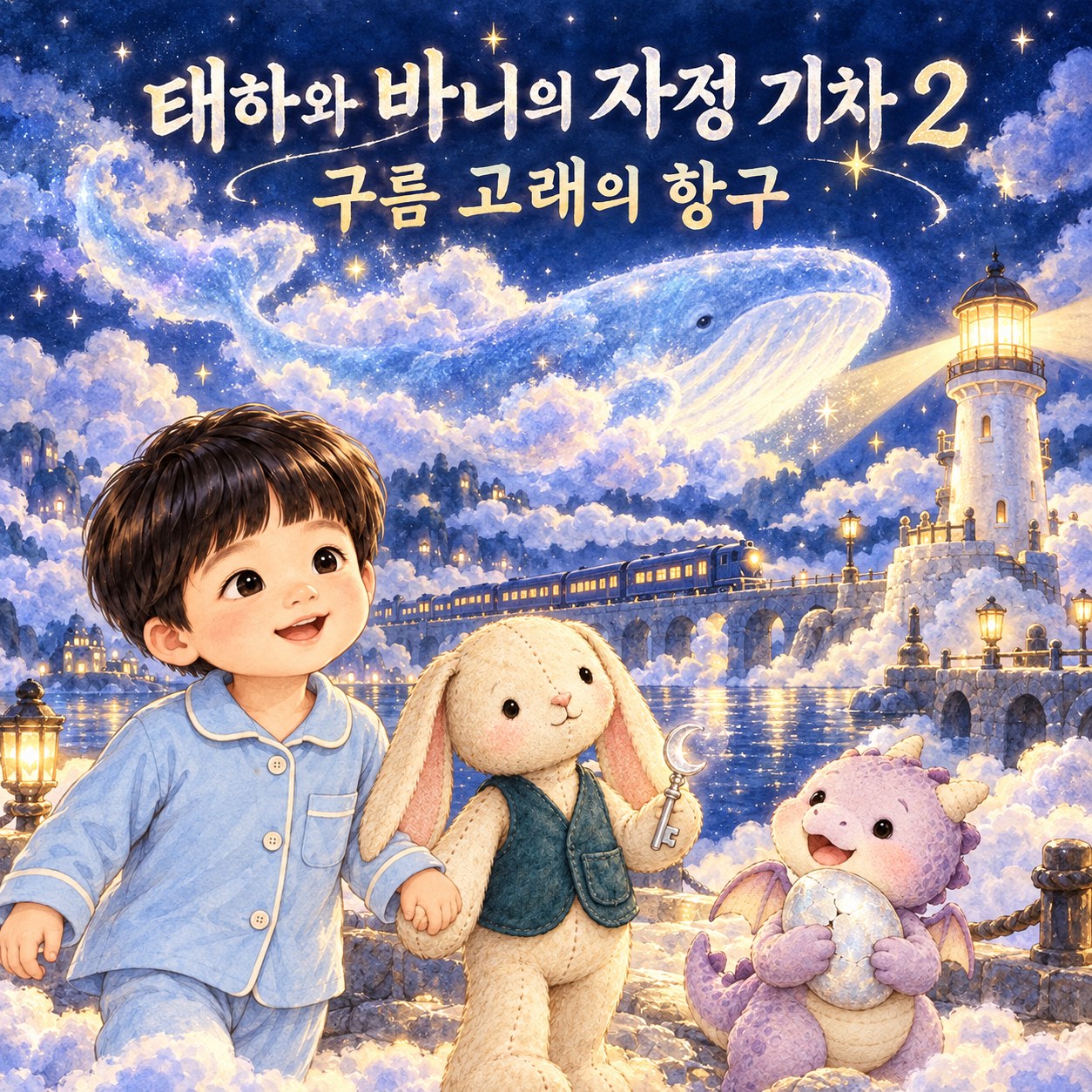 태하와 바니의 자정 기차 2 — 구름 고래의 항구 표지