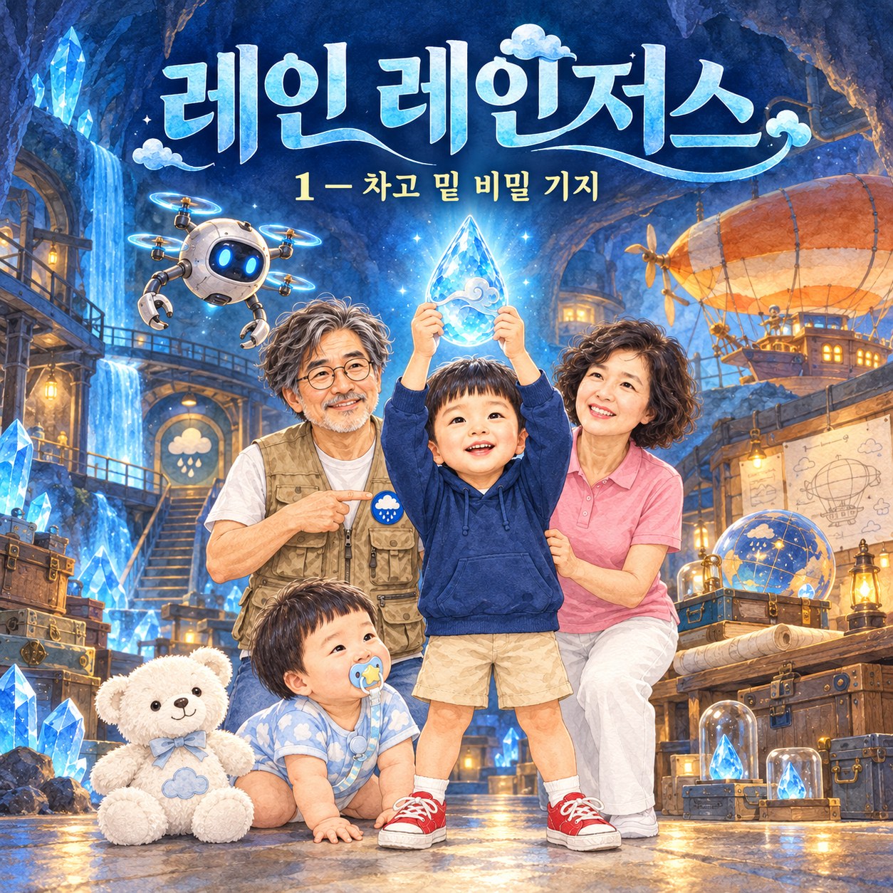 레인 레인저스 1 — 차고 밑 비밀 기지 표지